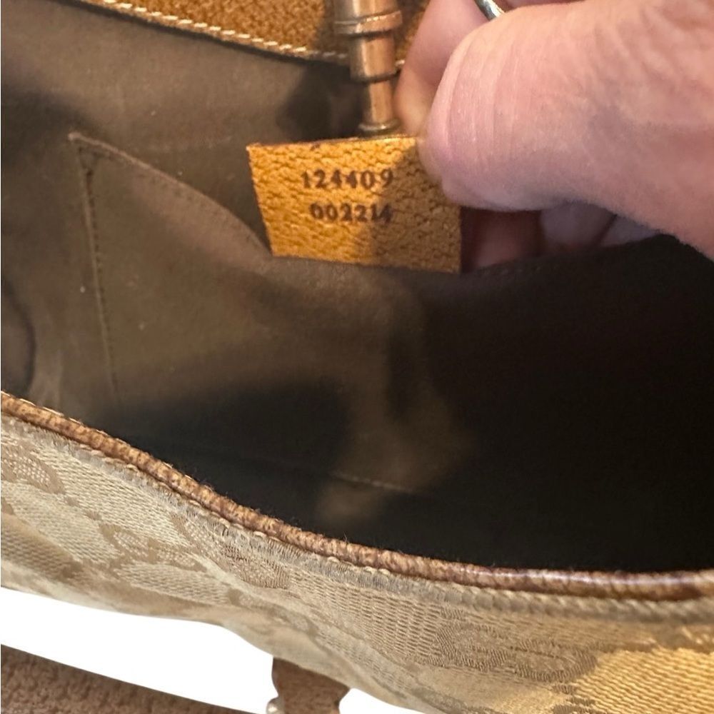Gucci Brown Shoulder Bag with Bamboo Detail - Picture 8 of 13